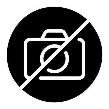 No Photos Glyph Icon