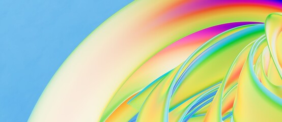 colorful flow poster. Wave Liquid shape