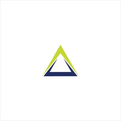 triangle logo vector template road