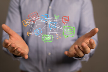 holding letter icon,email icons .Contact us by newsletter email and protect your personal information from spam mail. Customer service call center contact us.