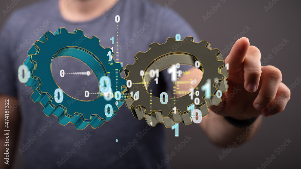 Poster engineering and design image gears