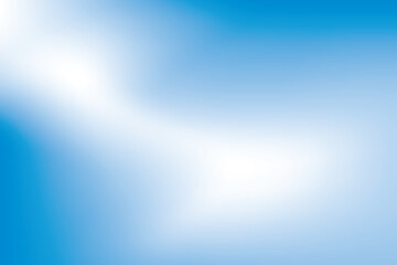 Abstract gradient blue and white color background. Vector illustration.