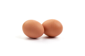 Chicken egg, isolated on white background.