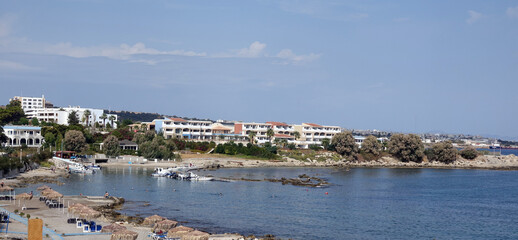 Fototapeta na wymiar Strand bei Paralia auf Rhodos