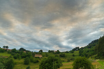 Mountains of Durango by sunset from Garai is an elizate, town and municipality located in the province of Biscay, in the Basque Country, Spain.