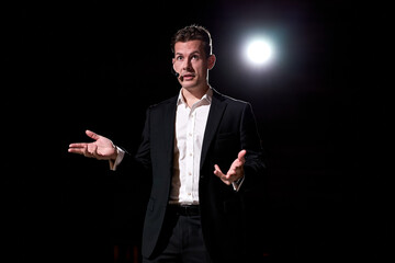 Talented Successful Motivational Speaker, Talking about Happiness, Self, Success, Empowerment,...