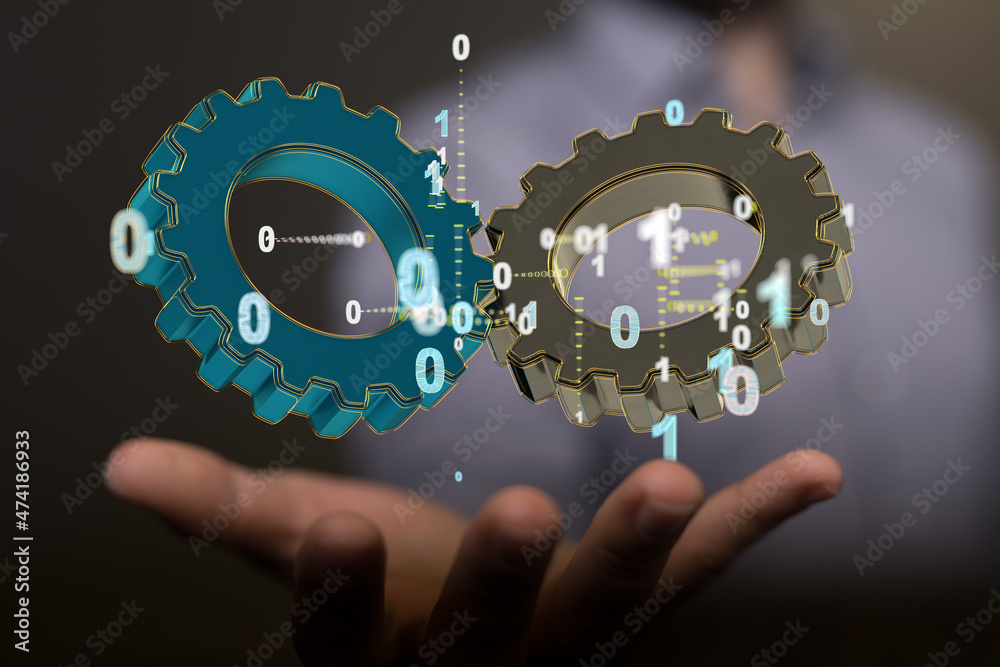 Poster engineering and design image gears