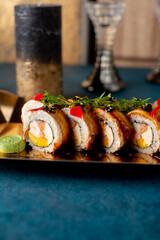 food sushi on the gold box