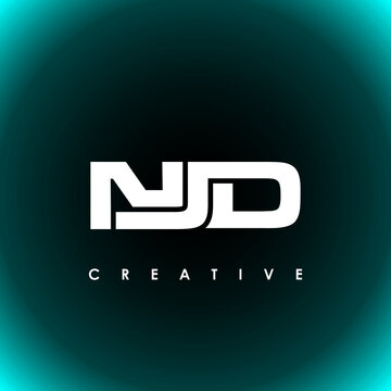 NJD Letter Initial Logo Design Template Vector Illustration
