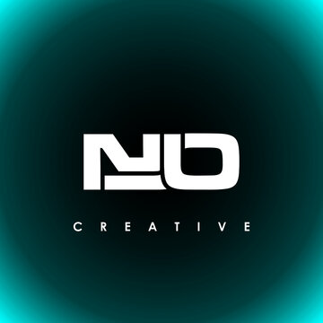 NJO Letter Initial Logo Design Template Vector Illustration