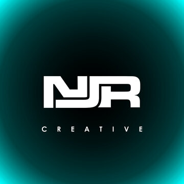 NJR Letter Initial Logo Design Template Vector Illustration