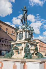 Obraz premium Bologna (Italy) - A view of historical center of Bologna, the city of porches and the capital of Emilia-Romagna region, northern Italy