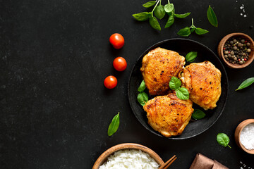 Fried chicken thighs