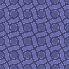Stof per meter Eenvoudige moderne achtergrond. Vector naadloos patroon in zeer Peri-kleur. © almagami