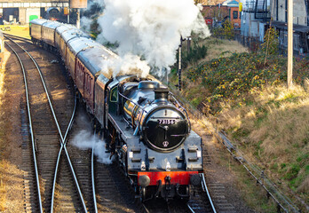 Steam passenger train