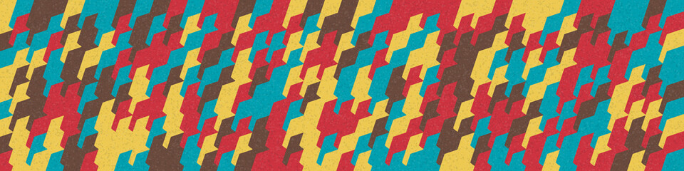 Abstract Geometric Pattern generative computational art illustration