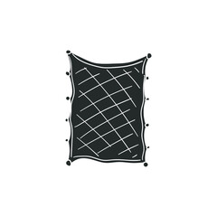 Fisherman Web Icon Silhouette Illustration. Marine Net Vector Graphic Pictogram Symbol Clip Art. Doodle Sketch Black Sign.