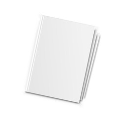 Book mockup icon in flat style. Cover template vector illustration on white isolated background. Blank notebook sign business concept.