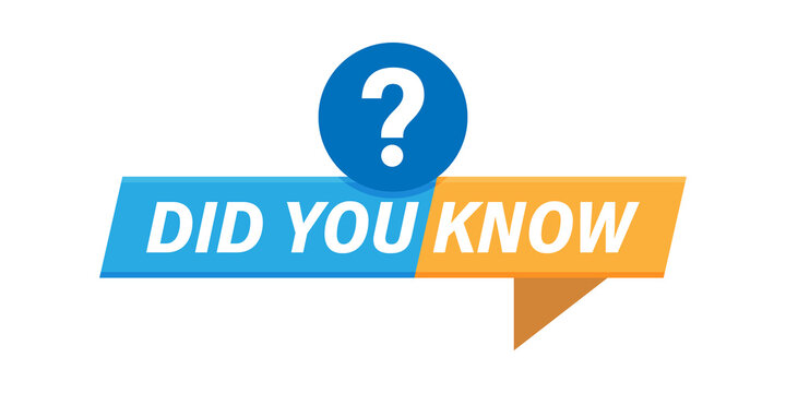 Did you know icon in flat style. Banner interesting facts vector illustration on white isolated background. Explanation sign business concept.