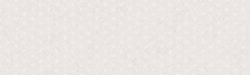 麻の葉模様の透かしがある和紙、和柄バナー背景素材