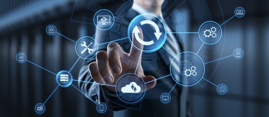 Update Software Upgrade Application new version on virtual screen.