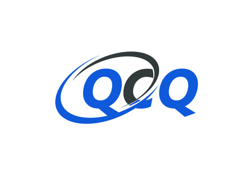 QCQ letter creative modern elegant swoosh logo design