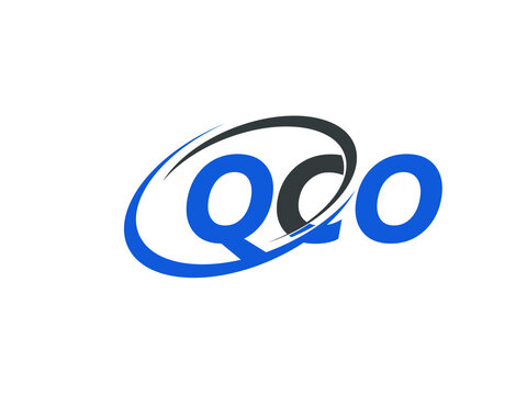 QCO letter creative modern elegant swoosh logo design