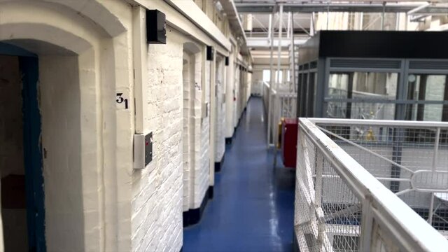 Shrewsbury Prison, Cells And Wing.Prisoners Doing Time, inmates.UK England