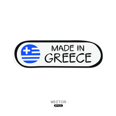 Made in Greece, vector illustration.