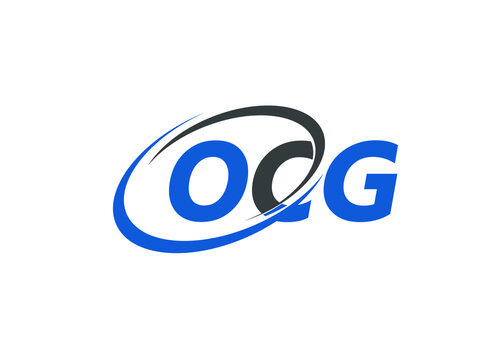 OCG letter creative modern elegant swoosh logo design