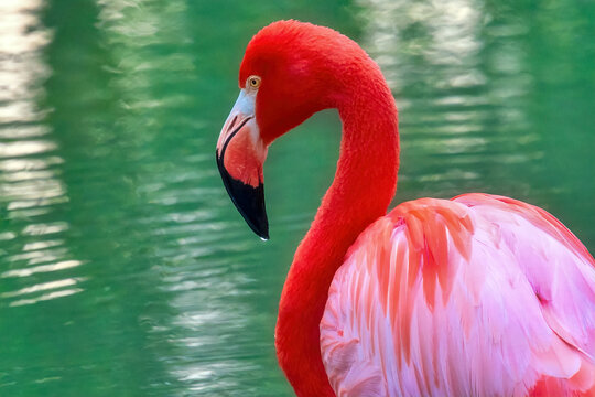 Pink Flamingo Bird