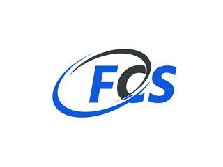 FCS letter creative modern elegant swoosh logo design