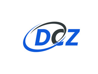 DCZ letter creative modern elegant swoosh logo design