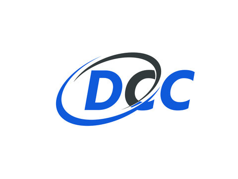 DCC letter creative modern elegant swoosh logo design