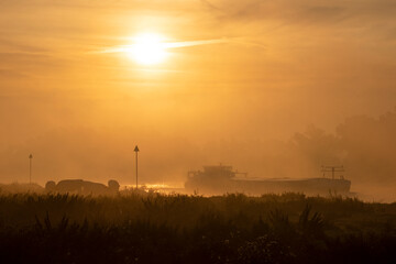 Fototapeta premium The river Ijssel in the Netherlands