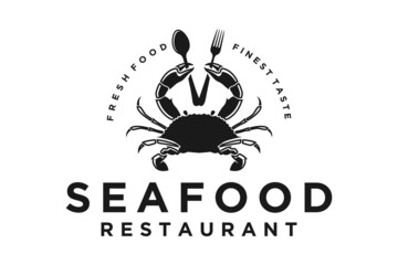 Seafood Crab Lobster Crayfish Prawn Shrimp vintage luxury logo design © Erd.Concept