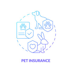 Pet health protection concept icon. Domestic animal veterinary treatment discount abstract idea thin line illustration. Isolated outline drawing. Roboto-Medium, Myriad Pro-Bold fonts used