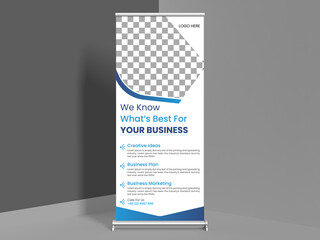 professional roll up banner design template set 