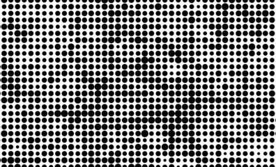 Abstract halftone wave dotted background. Futuristic twisted grunge pattern, dot, circles. Vector modern optical pop art texture for posters, business cards, cover, labels mock-up, stickers layout