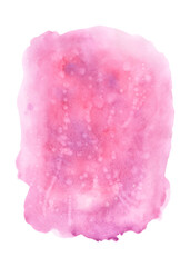 Abstract background with bright pink watercolor stains splash