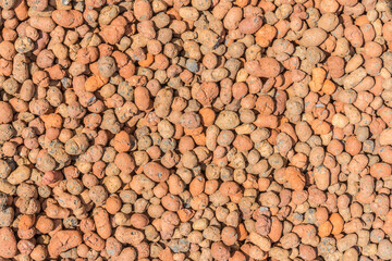 Gravel surface, decorative gravel path, background