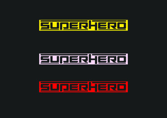 SUPER HERO GIRL letter logo and icon design template