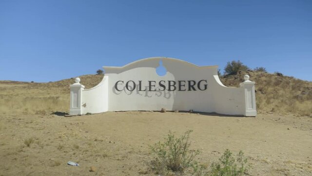 sign of colesberg in the western cape in south africa