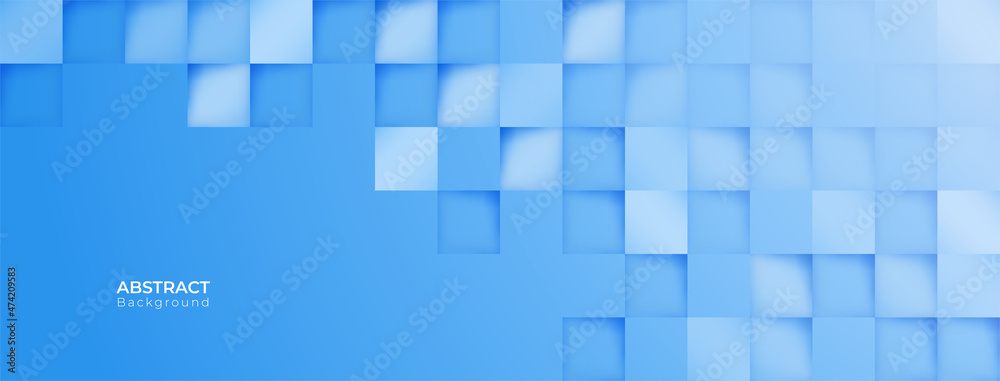 Poster abstract 3d modern square banner background. geometric pattern texture. vector art illustration