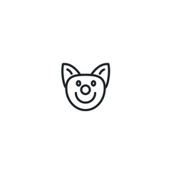 cat line icon, outline vector sign, pixel perfect icon