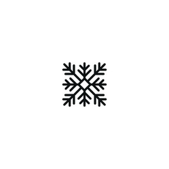 snowflake soft black icon , christmas icon , isolated white background 