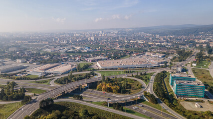 Fototapeta na wymiar View of the city of Kosice in Slovakia