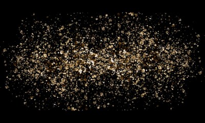 Glitter on black background. Colors glittering of Holiday's Season on black background