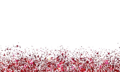 Glitter on white background. Colors glittering of Holiday's Season on white background