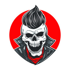 Rockabilly skull style